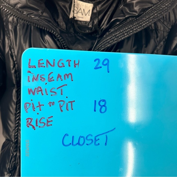 SAM. Belted Black Puffer Coat Goose Down Long Coat Womens 14 - Picture 14 of 14